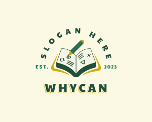 Learning - Writing Book Education logo design