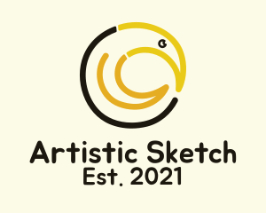 Drawing - Toucan Bird Drawing logo design