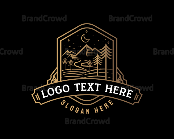 Outdoor Night Forest Logo