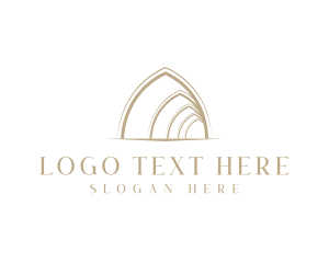 Church - Arch Architecture Structure logo design