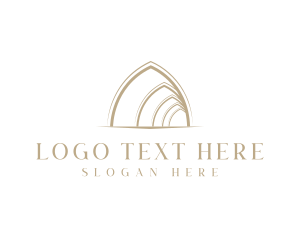 Cathedral - Arch Architecture Structure logo design