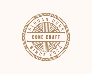 Yarn Embroidery Knitting logo design