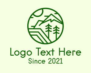 Mountain - Nature Mountain Peak logo design