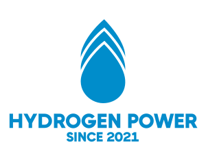 Hydrogen - Blue Drops Wash logo design