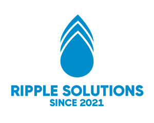 Ripple - Blue Drops Wash logo design