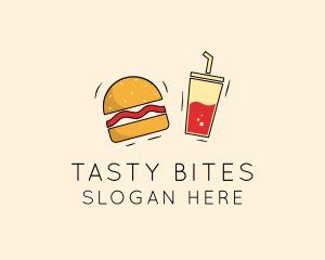 Burger - Burger Drink Fast Food logo design