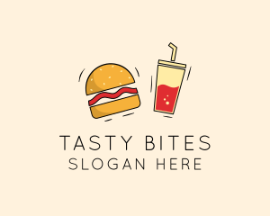 Food - Burger Drink Fast Food logo design