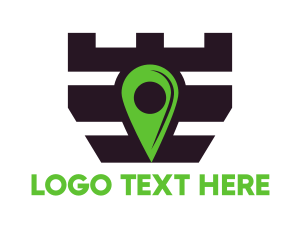 Location Pin - Tower Location Pin logo design