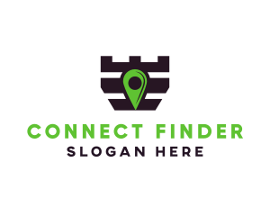 Finder - Tower Location Pin logo design