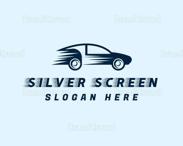 Fast Blue Car Logo