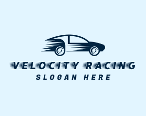 Fast Blue Car logo design