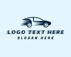 Fast - Fast Blue Car logo design