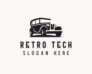 Retro Car Automobile logo design