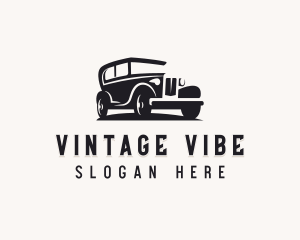 Retro Car Automobile logo design