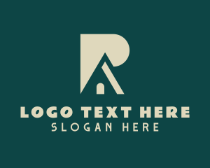 Home - Home Subdivision Letter R logo design