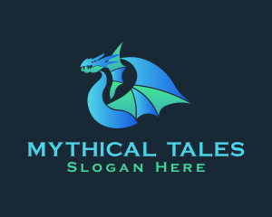 Mythical Dragon Beast logo design