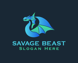 Beast - Mythical Dragon Beast logo design