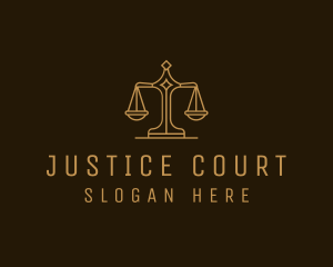 Supreme Court Justice Scale logo design