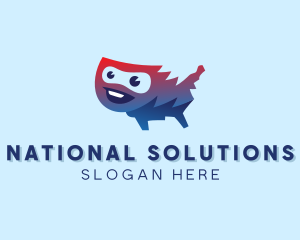 National - USA Map Travel logo design