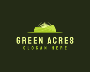 Mowing - Grass Landscape Field logo design