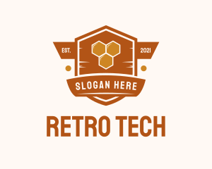 Vintage Honeycomb Badge logo design