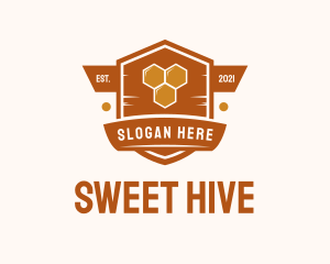 Honeycomb - Vintage Honeycomb Badge logo design