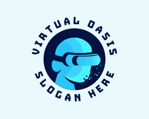 Virtual Reality Gaming logo design