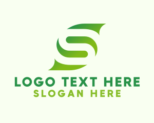 Ecology - Organic Gardening Letter S logo design