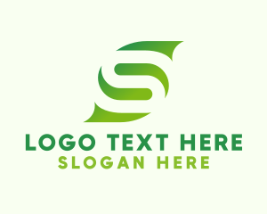 Herbal - Organic Gardening Letter S logo design