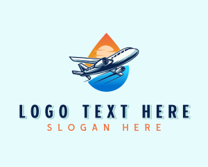 Tourism - Aviation Airplane Travel logo design