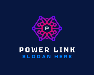 Network Link Software logo design