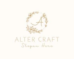 Flower Ornament Wreath Spa logo design