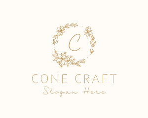 Flower Ornament Wreath Spa logo design