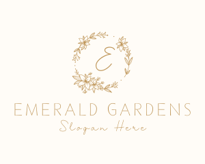 Flower Ornament Wreath Spa logo design