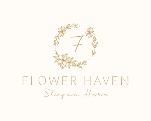 Flower Ornament Wreath Spa logo design