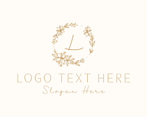 Ornament - Flower Ornament Wreath Spa logo design