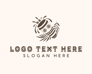 Traditional - African Conga Percussion logo design