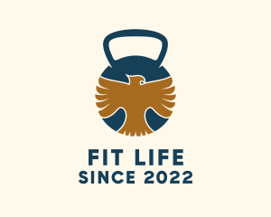 Falcon Fitness Kettlebell  logo design