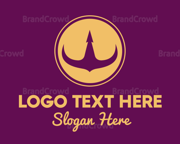 Elegant Purple Crown Logo