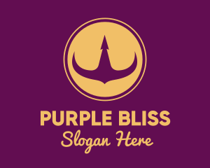 Elegant Purple Crown logo design