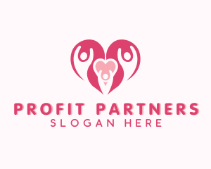 Heart People Family logo design