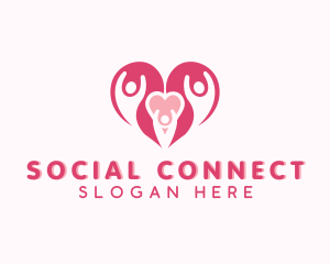 Heart People Family logo design