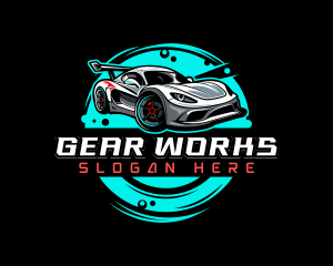 Car Automobile Racing logo design