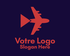 Airplane Travel Tour  Logo