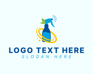 Clean - Natural Spray Cleaner logo design