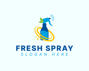 Natural Spray Cleaner logo design