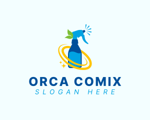 Clean - Natural Spray Cleaner logo design