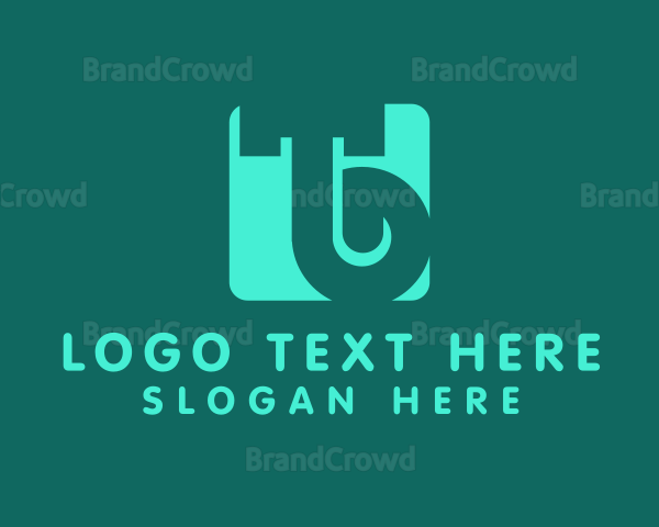 Green Monogram Letter TB Logo