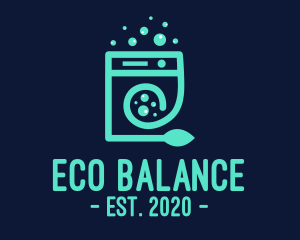 Eco Washing Machine logo design