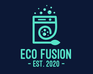 Eco Washing Machine logo design